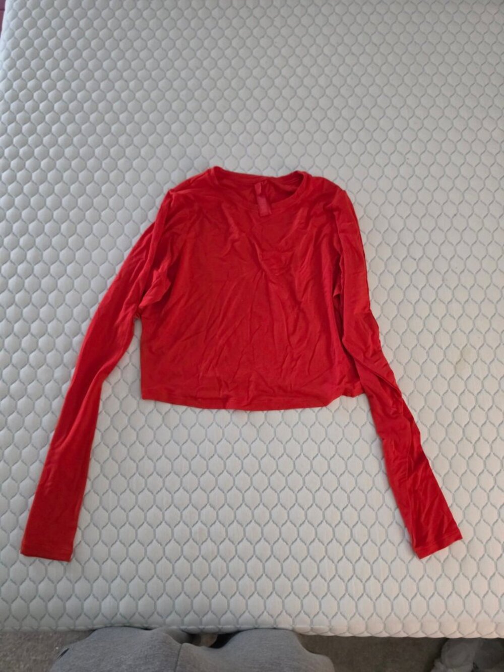 SKIMS Fits Everybody Long Sleeve Top Red Size XL